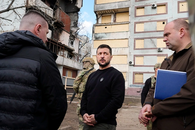 Odessada Zelenski ilə Yunanıstanın baş naziri arasında görüş zamanı partlayış baş verib - FOTO/VİDEO